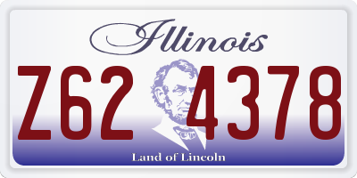 IL license plate Z624378