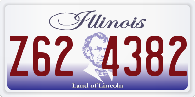 IL license plate Z624382