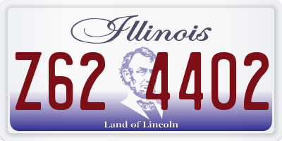 IL license plate Z624402