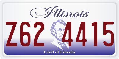 IL license plate Z624415