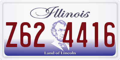 IL license plate Z624416