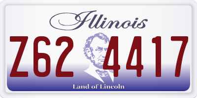 IL license plate Z624417
