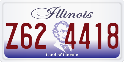 IL license plate Z624418