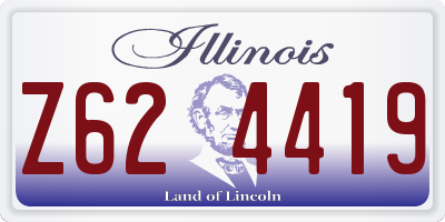 IL license plate Z624419