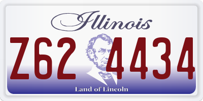 IL license plate Z624434