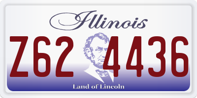 IL license plate Z624436