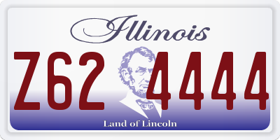 IL license plate Z624444