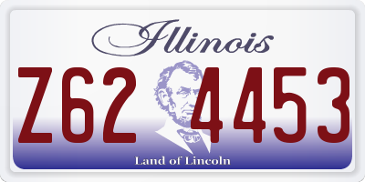 IL license plate Z624453