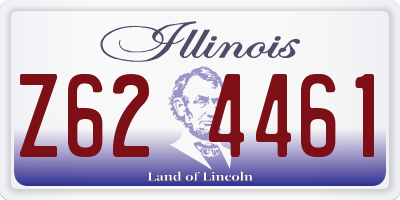 IL license plate Z624461