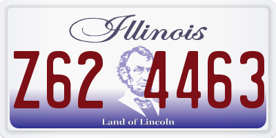 IL license plate Z624463
