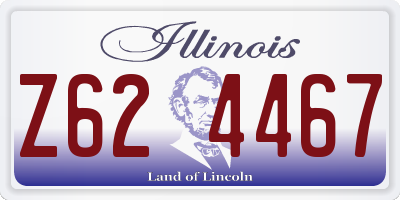 IL license plate Z624467