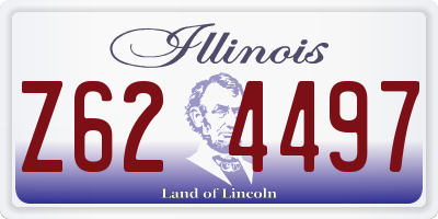 IL license plate Z624497