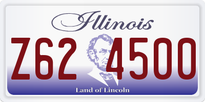 IL license plate Z624500