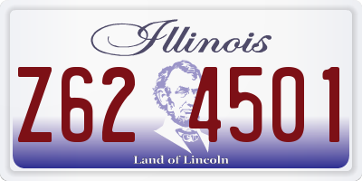 IL license plate Z624501