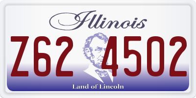 IL license plate Z624502