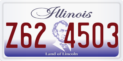 IL license plate Z624503