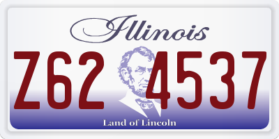 IL license plate Z624537