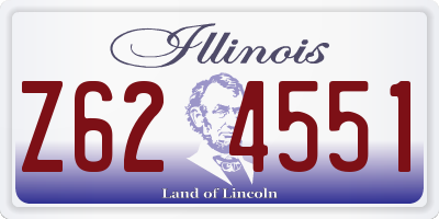 IL license plate Z624551