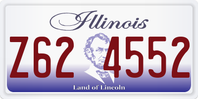 IL license plate Z624552