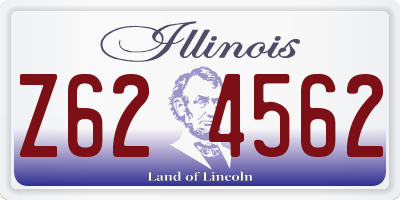 IL license plate Z624562