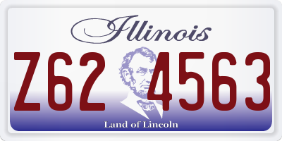 IL license plate Z624563