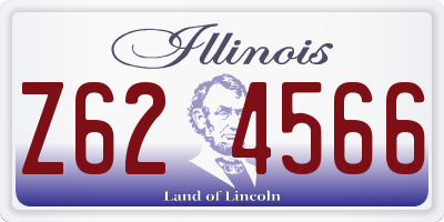 IL license plate Z624566