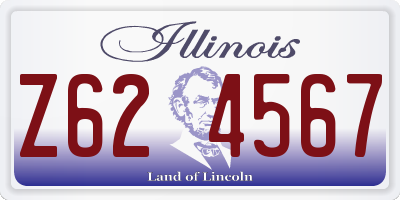 IL license plate Z624567