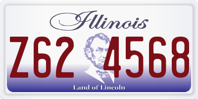 IL license plate Z624568