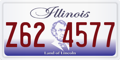 IL license plate Z624577