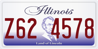 IL license plate Z624578