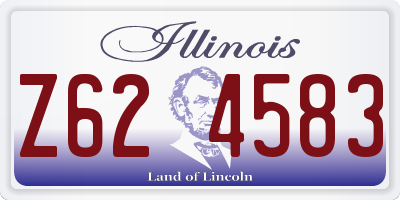 IL license plate Z624583