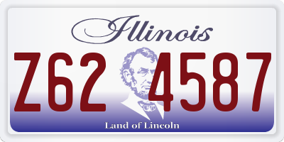 IL license plate Z624587