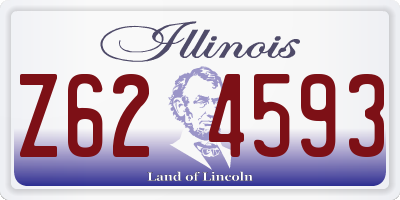 IL license plate Z624593