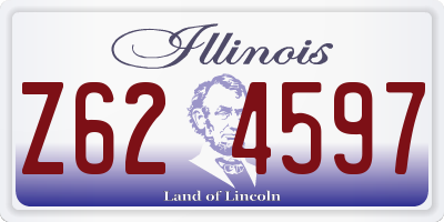 IL license plate Z624597