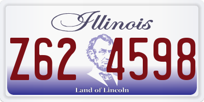 IL license plate Z624598