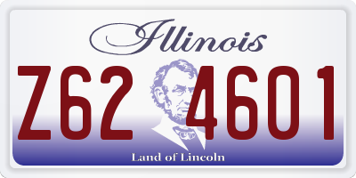 IL license plate Z624601