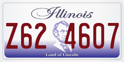 IL license plate Z624607
