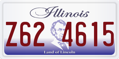 IL license plate Z624615