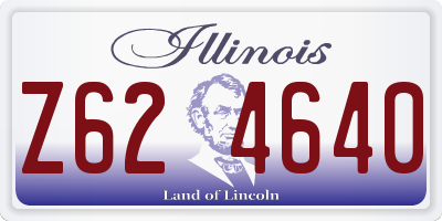 IL license plate Z624640