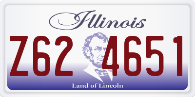 IL license plate Z624651