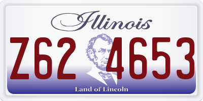 IL license plate Z624653
