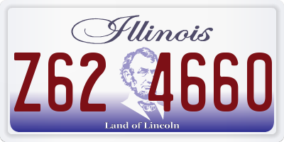 IL license plate Z624660