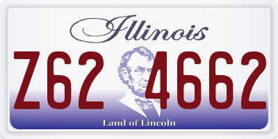 IL license plate Z624662