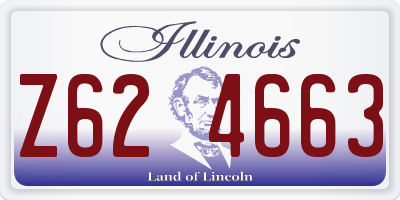 IL license plate Z624663