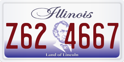 IL license plate Z624667
