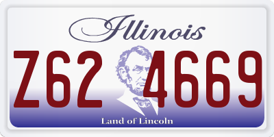 IL license plate Z624669