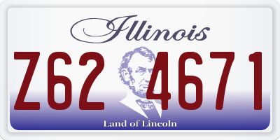 IL license plate Z624671