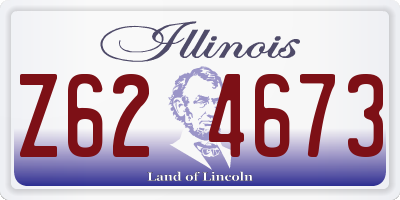 IL license plate Z624673