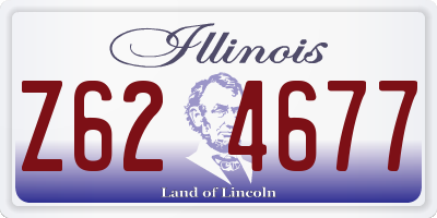 IL license plate Z624677