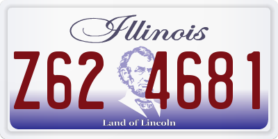 IL license plate Z624681
